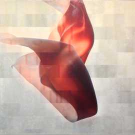 m body by Bryan Leister | 37 inches  X 54 inches  | giclee print and encaustic