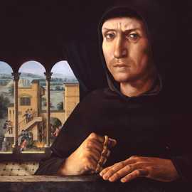 Girolamo Savonarola by Bryan Leister | 10 inches  X 14 inches  | oil on board