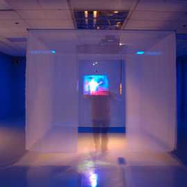 Exhibition Space 7 by Bryan Leister | variable dimensions | Theremin custom code camera obscura | Exhibition Space