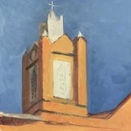 Church by Bryan Leister | 8 inches  X 6 inches  | oil on board