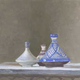 Tagines by Bryan Leister | 6 inches  X 12 inches  | casein on paper