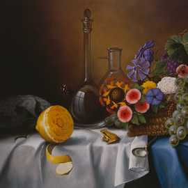 dna still life by Bryan Leister | 36 inches  X 24 inches  | oil on wood