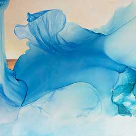 Transparent Wave by Bryan Leister | oil and ink on aluminum | 30 inches  X 40 inches 